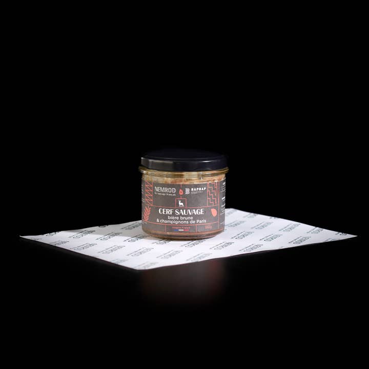 Nemrod - Wholesale Preserves - Deer terrine with dark beer - Game - 100g