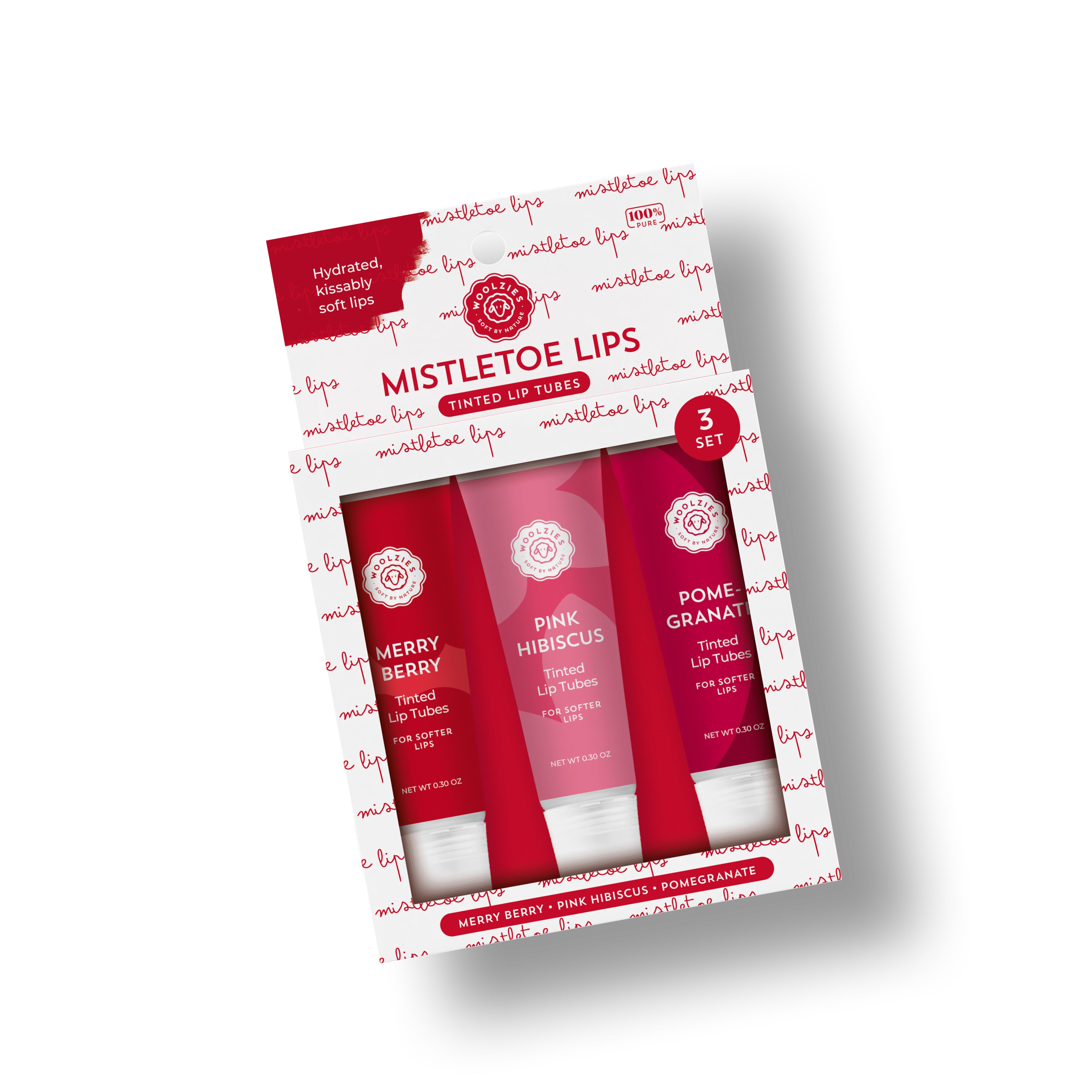 Woolzies – Großhandel Lipgloss – Mistletoe Lips Lippenstift, 3er-Set2