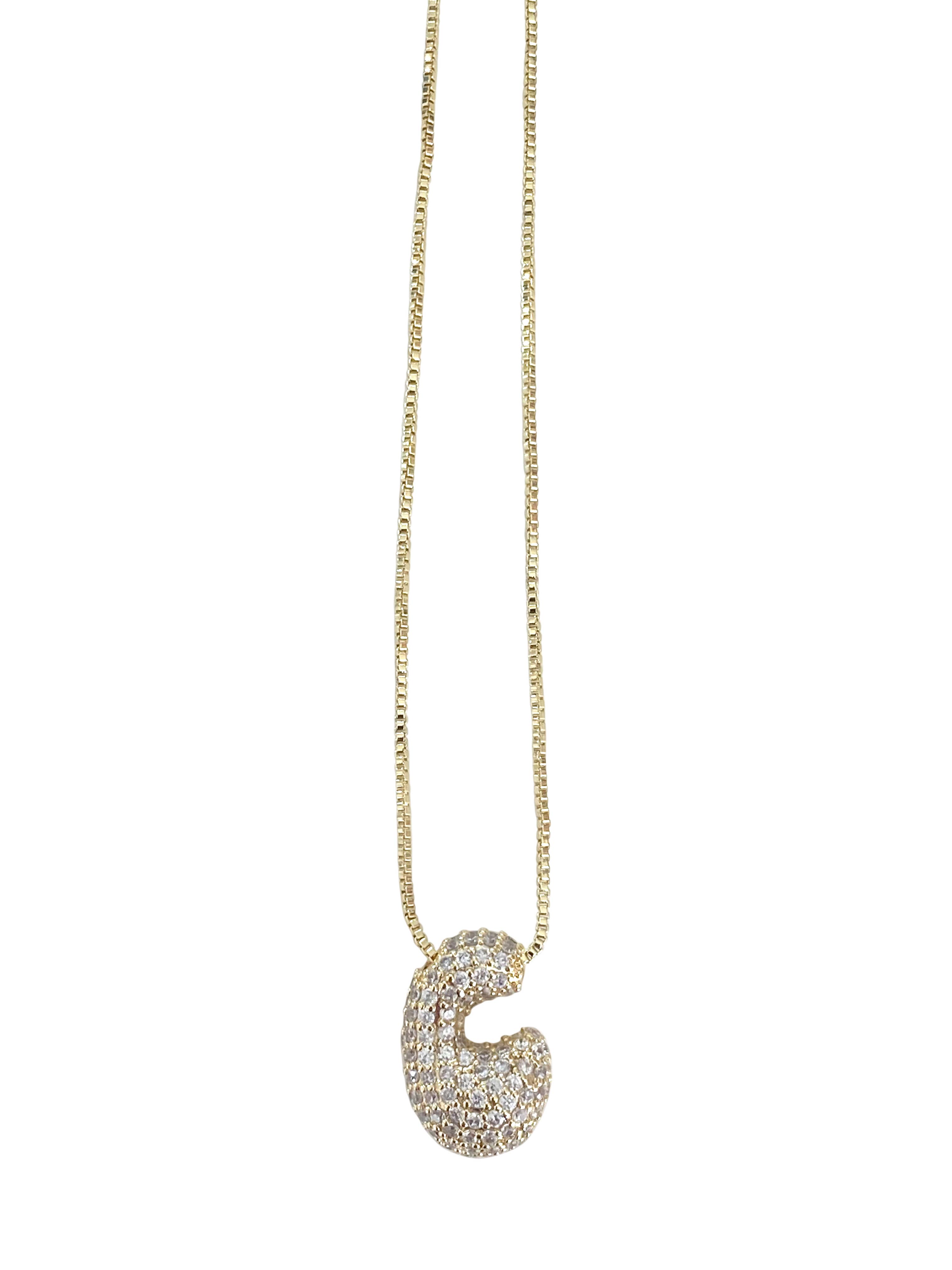 Gemelli - Wholesale Pendant/Charm Necklace - Arya Initial Necklace GOLD- Individual2