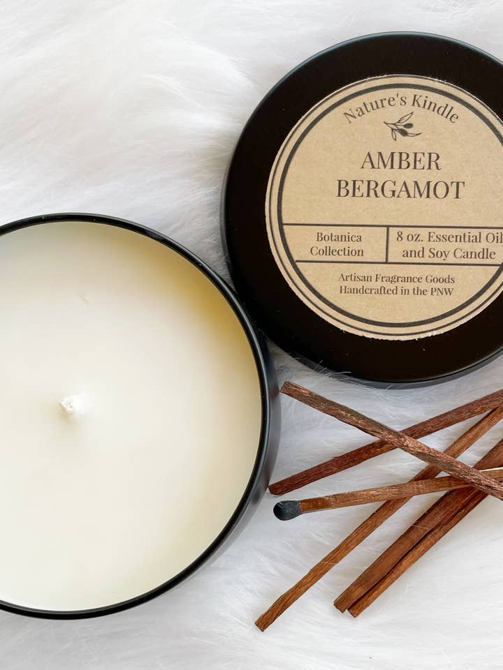 Botanica Collection 8 oz. Soy Candle for wholesale by Nature's Kindle