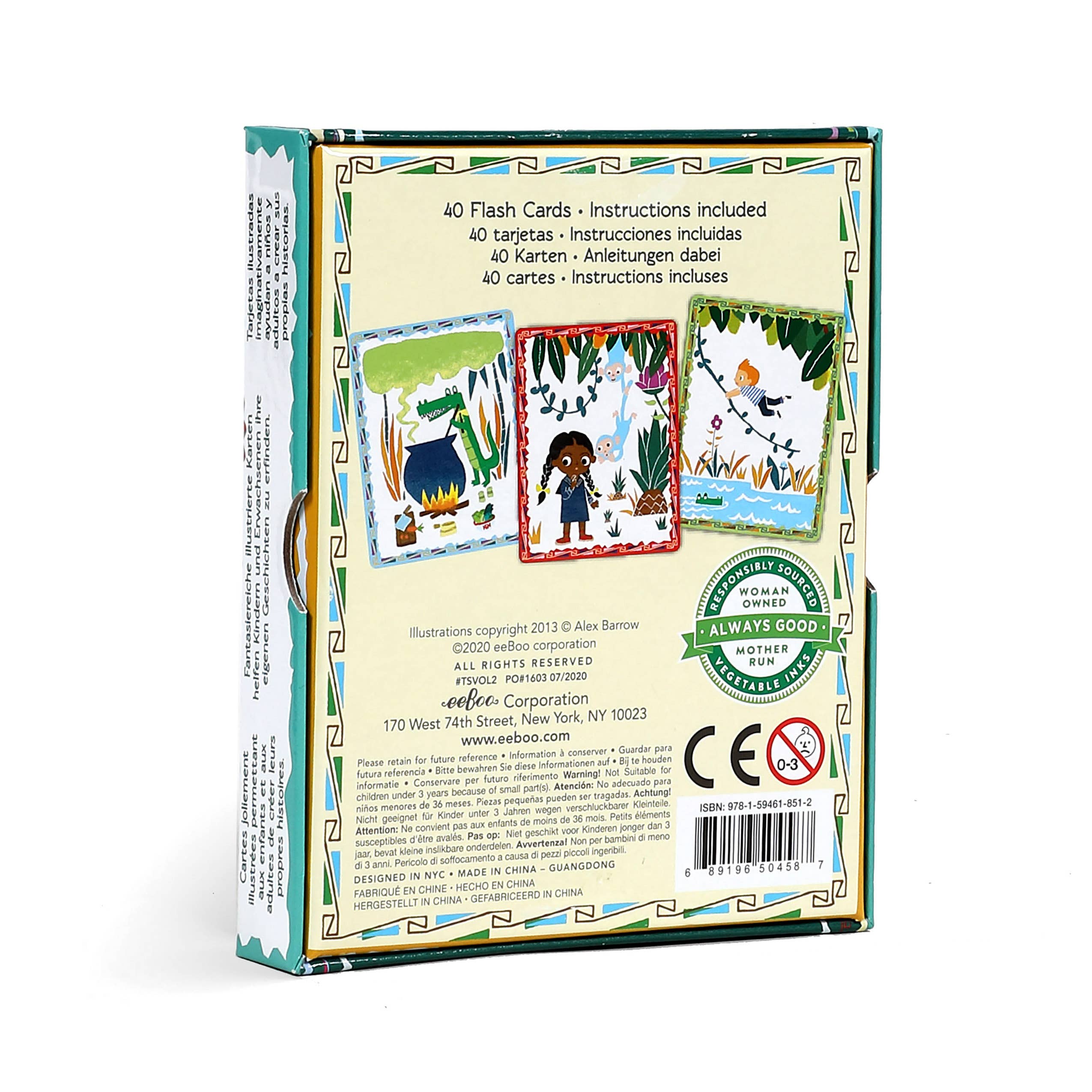 eeBoo - Wholesale Learning Cards - Kids & Baby - Volcano Island Create a Story1
