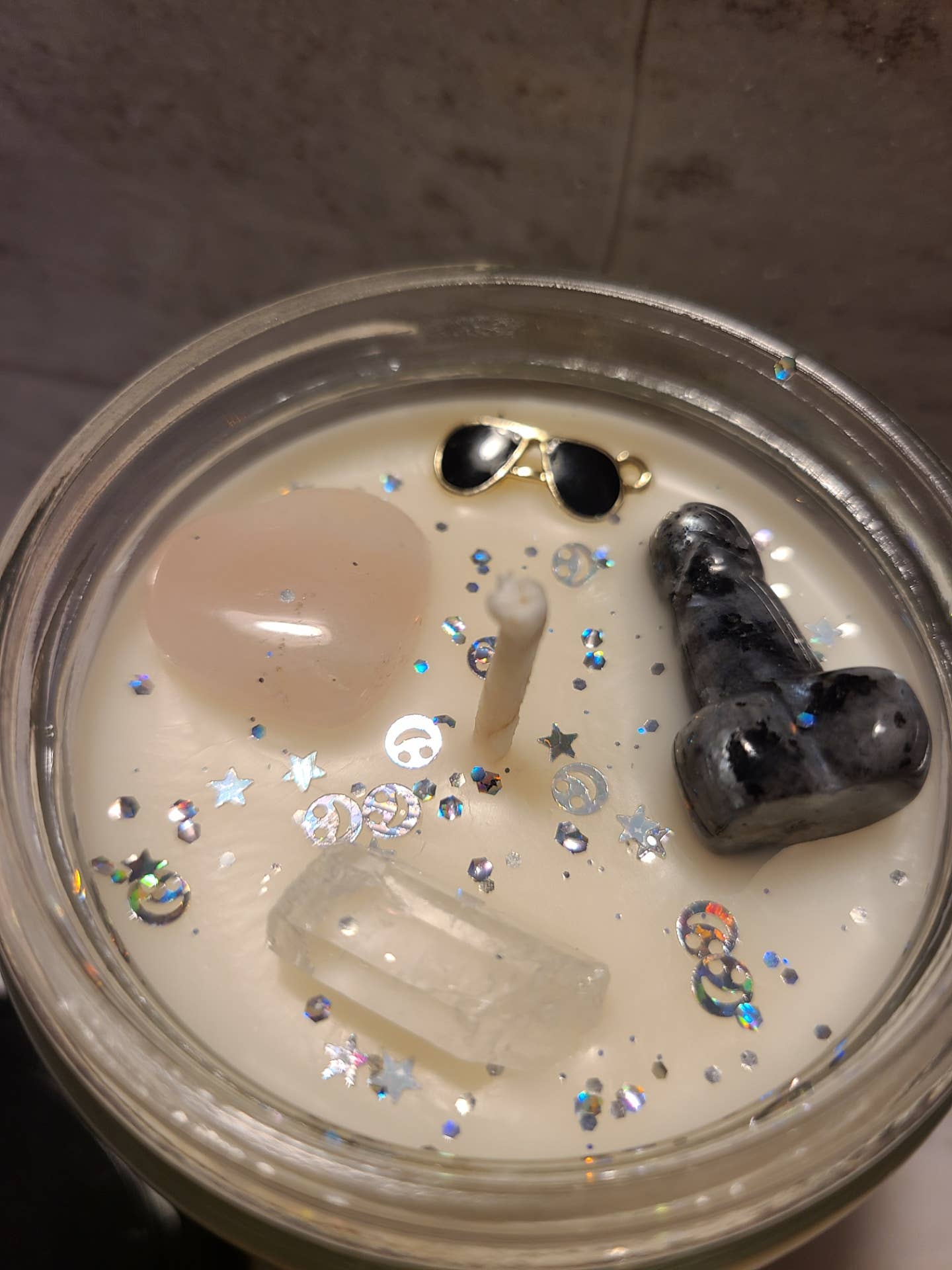 WBC Shops - Wholesale Jar/Filled Candle - Let's Manifest Gray Sweatpants Guy2