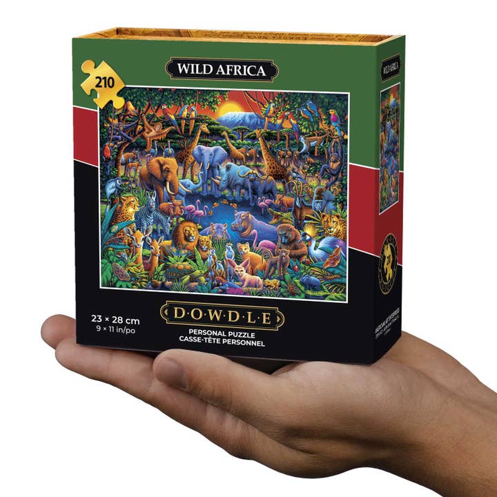Boardwalk Puzzle Company - Wholesale Puzzle - Adult - Wild Africa - Personal Puzzle - 210 Piece