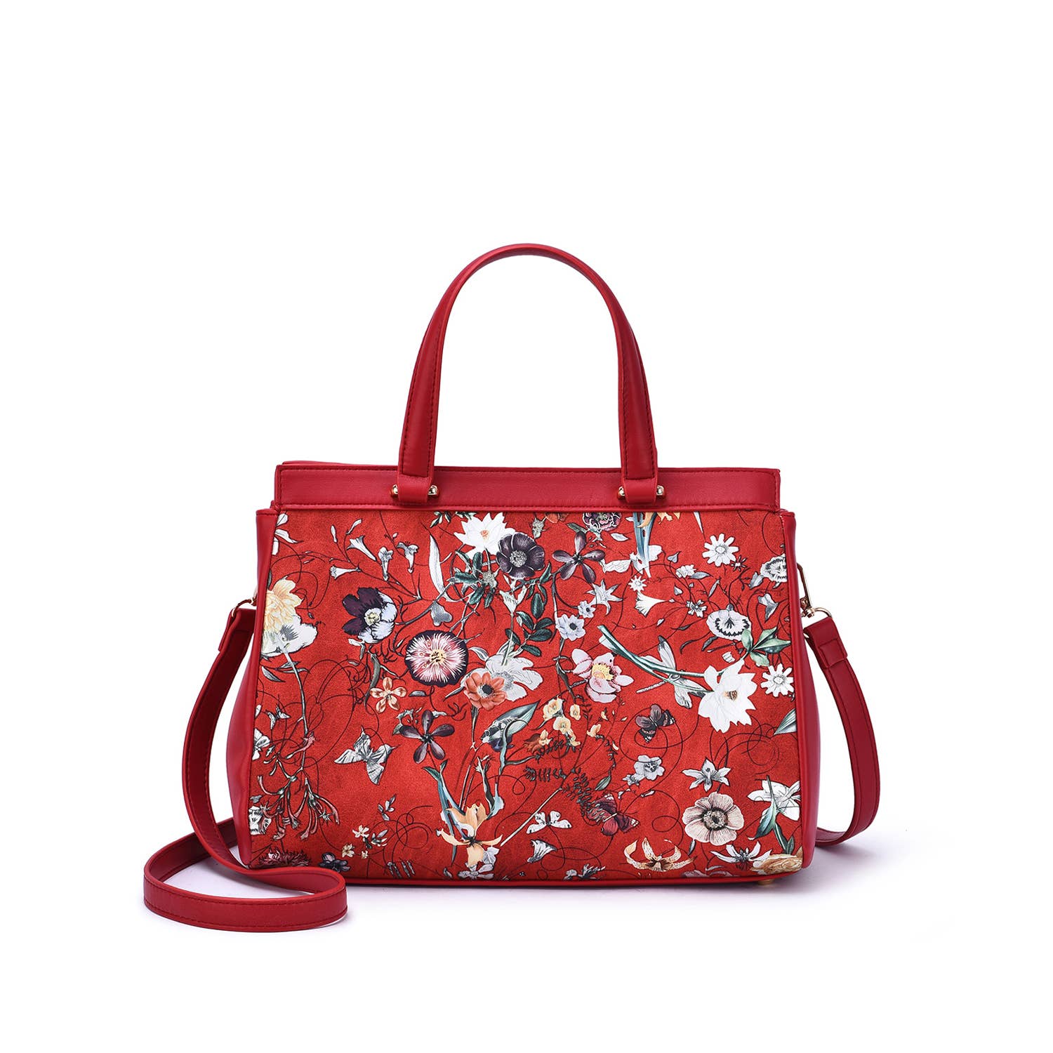 Mellow World - Vendita all'ingrosso Cartella - Donna - Borsa a tracolla Stellan con stampa floreale4