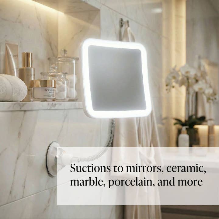 Fancii - Wholesale Vanity Mirror - Mira+ Lighted 10x Magnifying Mirror With Gooseneck5
