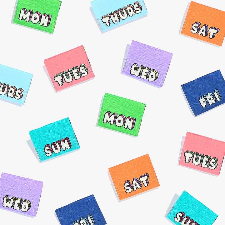 MON 2 SUN Woven Labels | Case of 6 Units for wholesale by Kylie And The Machine UK Store