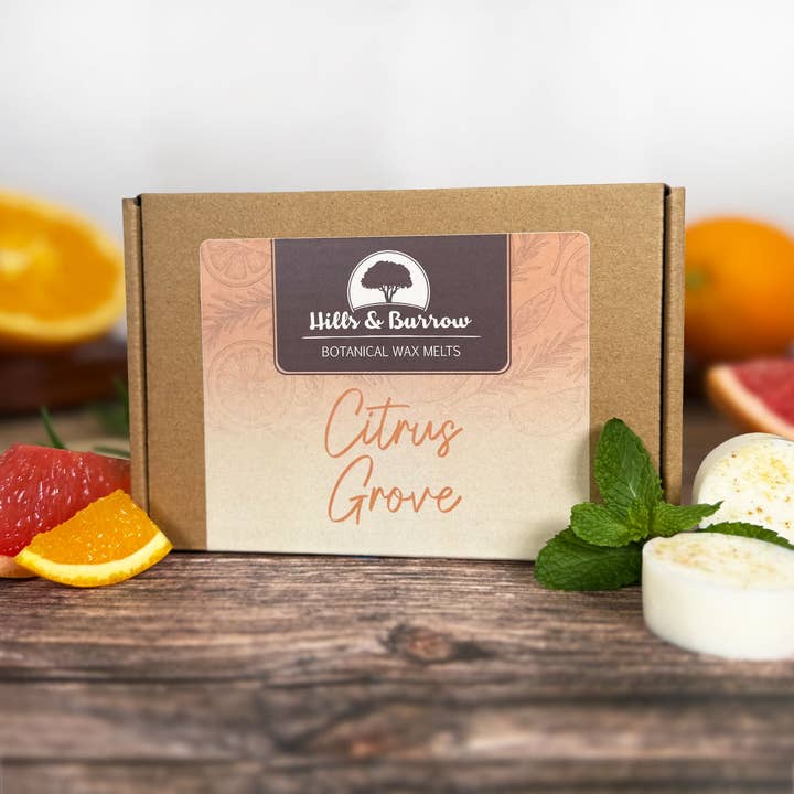 Citruslund – Appelsin, Grapefrugt & Friske Urter Voksbrikker for engroshandel hos Hills & Burrow