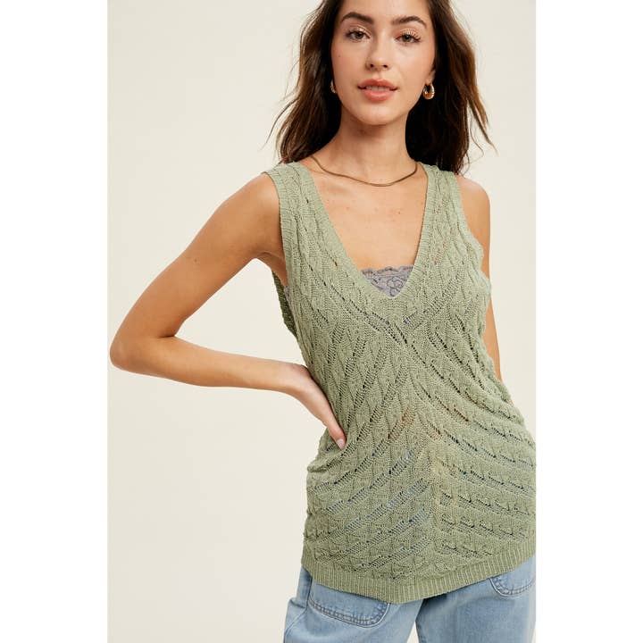 Wishlist Apparel - Venta al por mayor Jersey de punto - Mujer - JERSEY DE PUNTO CON PATRÓN TRANSPARENTE / WL19-35014