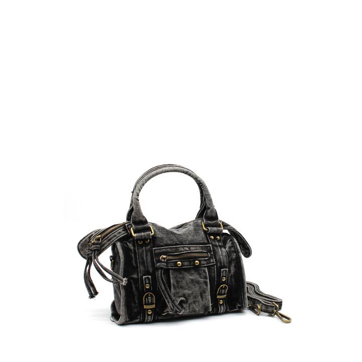 Vimoda - Wholesale Top Handle Bag - Women's - DENIM Mini denim handbag