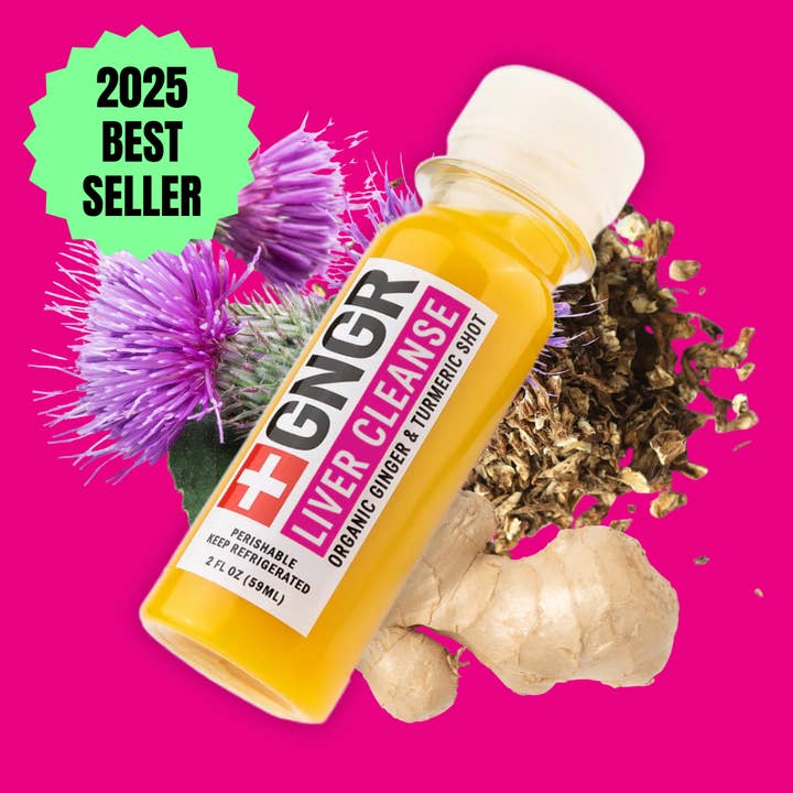 Liver Cleanse Shot: Ginger, Milk Thistle, Dandelion Detox for wholesale by GNGR Labs