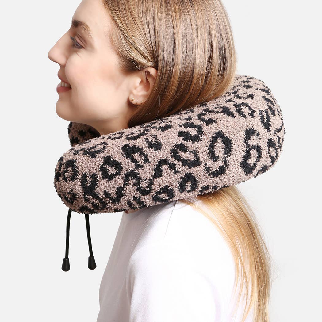 Fashion City - Wholesale Travel Pillow - Soft Leopard Print Travel Neck Pillow12