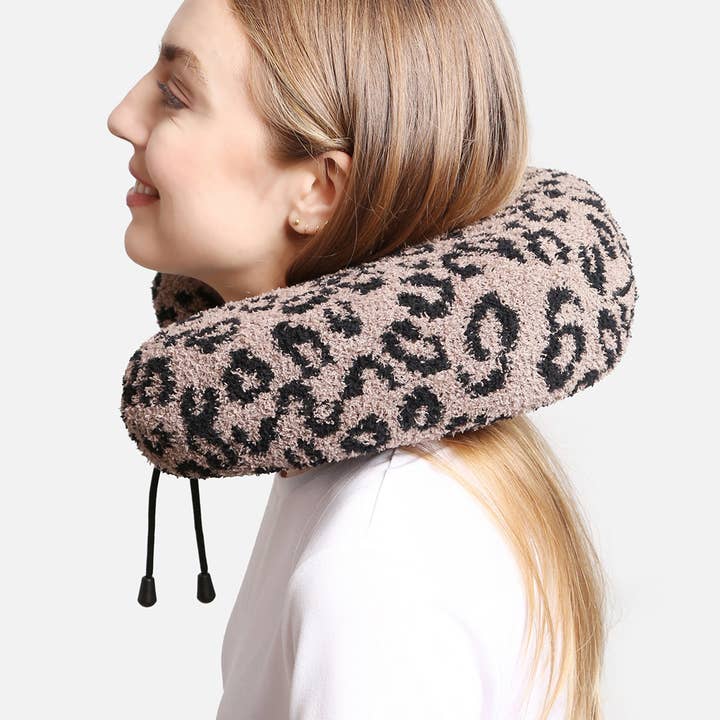 Fashion City - Wholesale Travel Pillow - Soft Leopard Print Travel Neck Pillow12