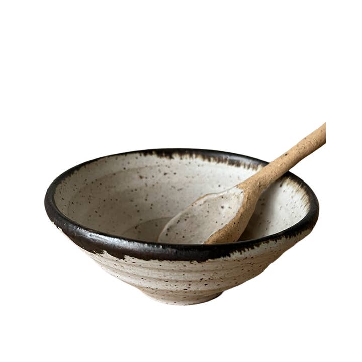 Gina DeSantis Ceramics - Wholesale Serving bowl - Luna Spoon and Mini Bowl Set3