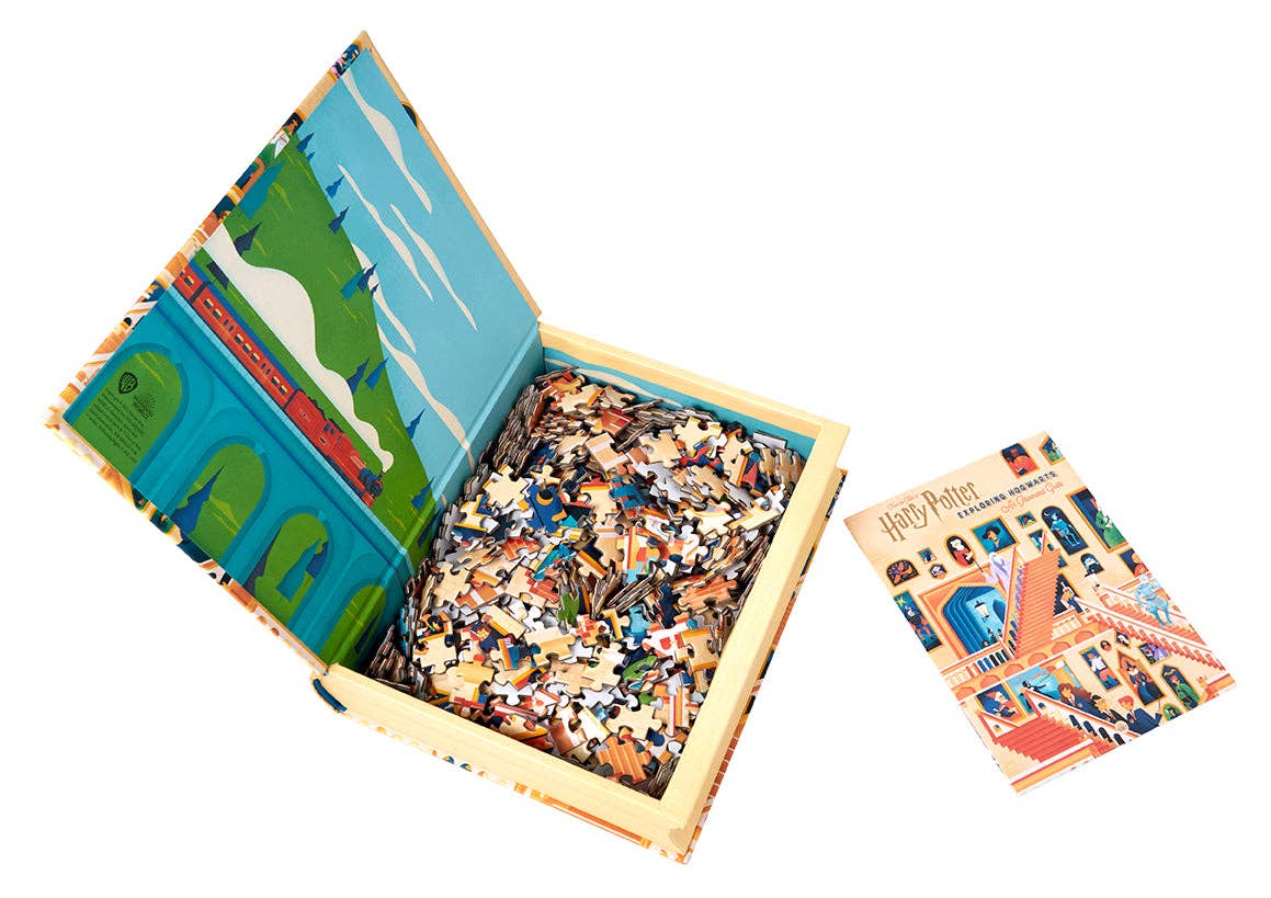 Insight Editions - #1 Pop Culture Publisher - Wholesale Puzzle - Adult - Exploring Hogwarts Puzzle and Book Set1