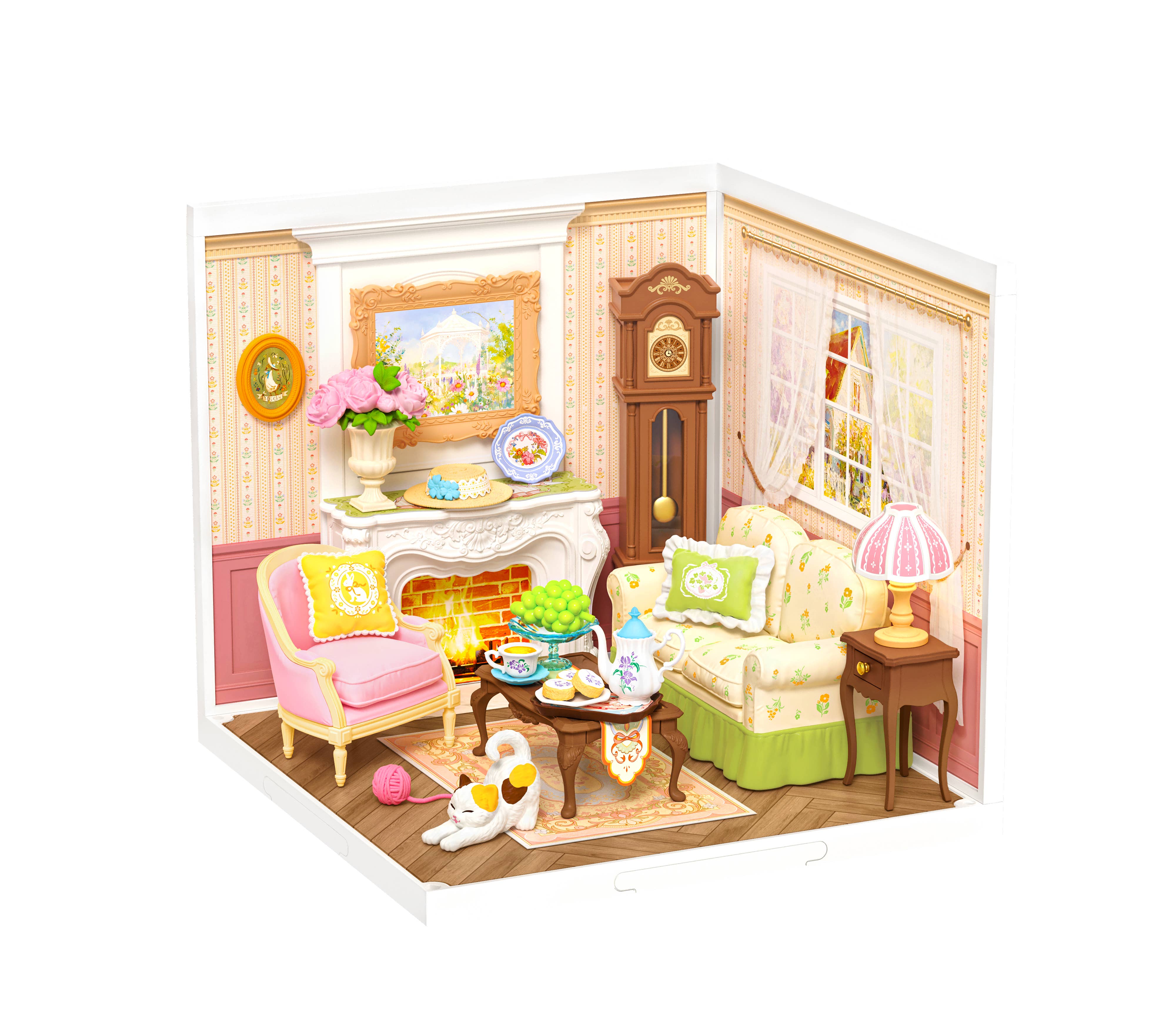 Robotime - Wholesale DIY Craft Kit - DW023 Rolife Holiday Tea Time DIY Miniature House