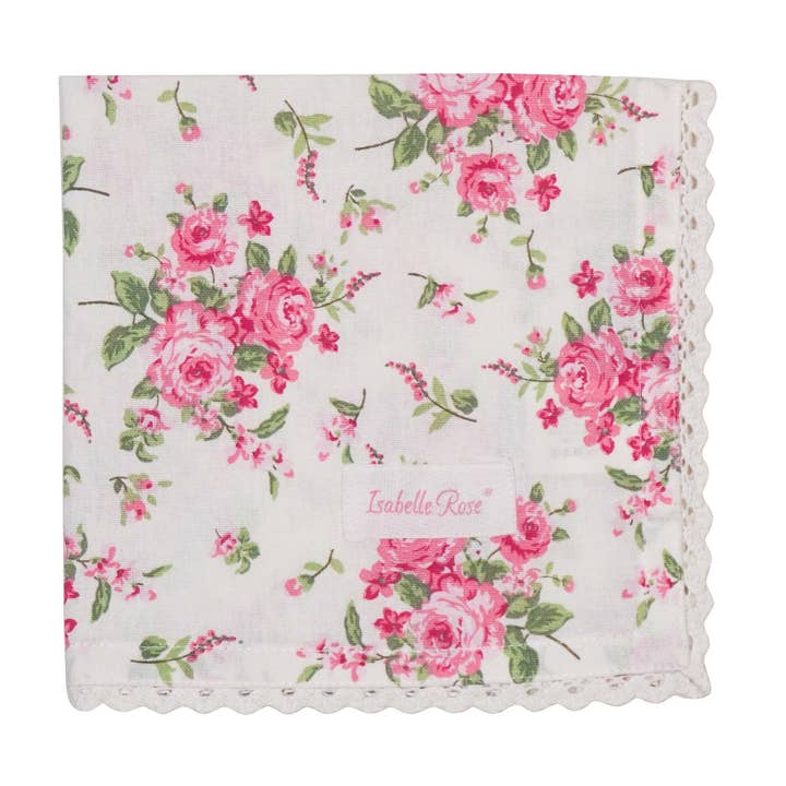 Napkin with lace Bella 40x40 cm Isabelle Rose for wholesale by Isabelle Rose