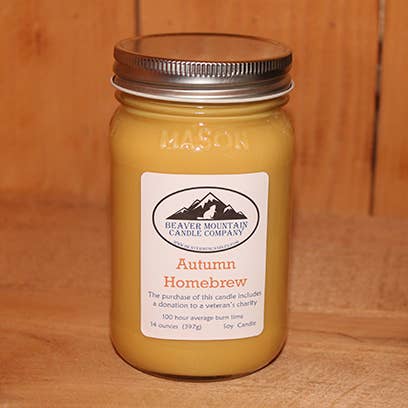 Beaver Mountain Candle Company - Wholesale Jar/filled candle - Autumn Homebrew Soy Candle