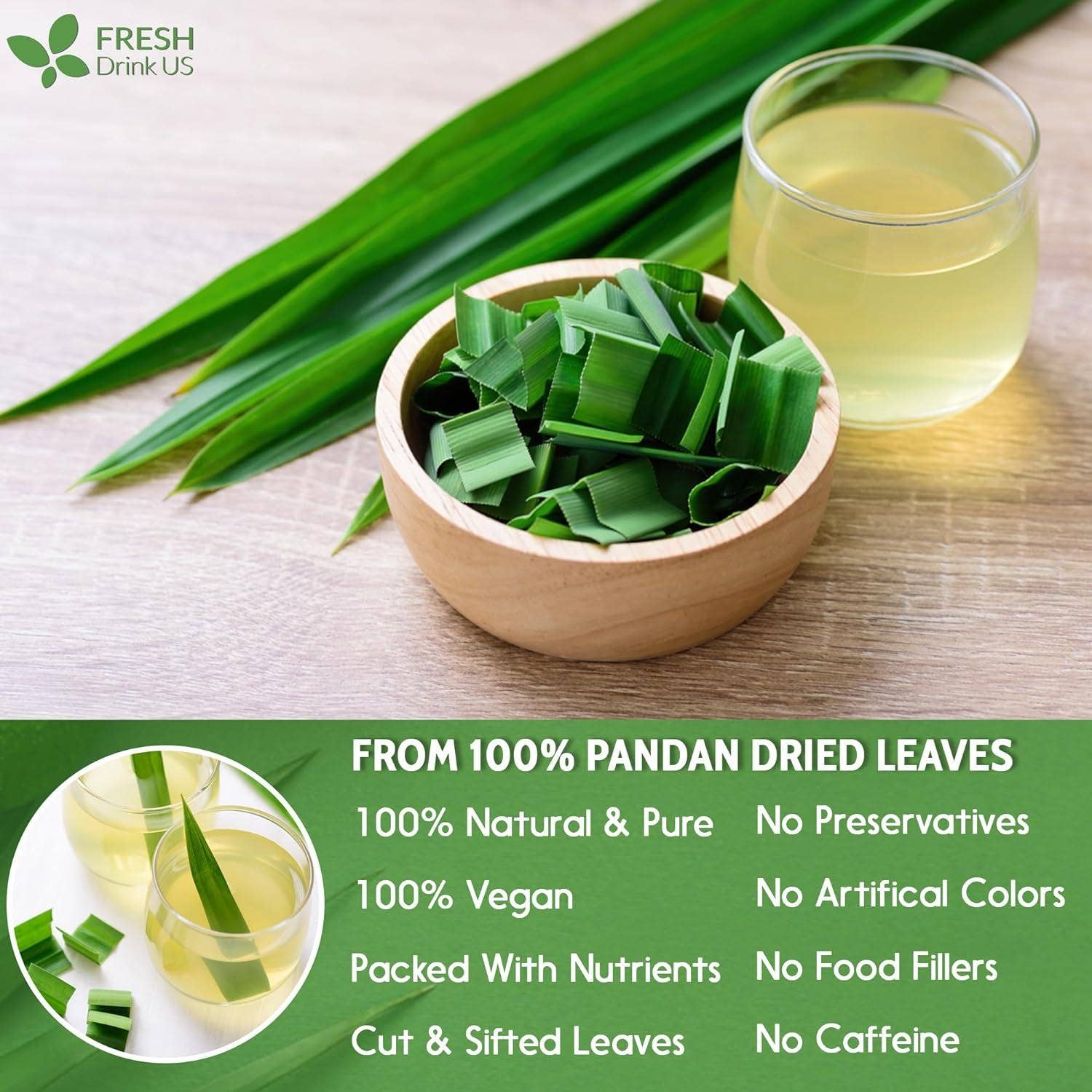 Naomi's Happy Place Shop - Wholesale Health/Detox Tea - Natural Pandan Leaves Dried, Pandan Leaf Powder, 100% Pure Dried Pandan Leaves, Pandan Leaf Tea, No Additives, No Caffeine, Vegan2