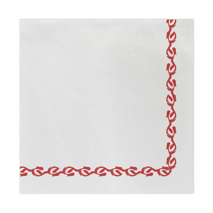 Papersoft Napkins Florentine Red Dinner Napkins (Pack of 20) for wholesale by VIETRI Inc.
