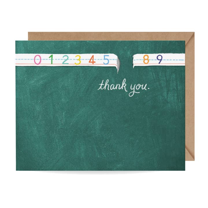 6-7 Teacher Thank You Card for wholesale by Inklings Paperie