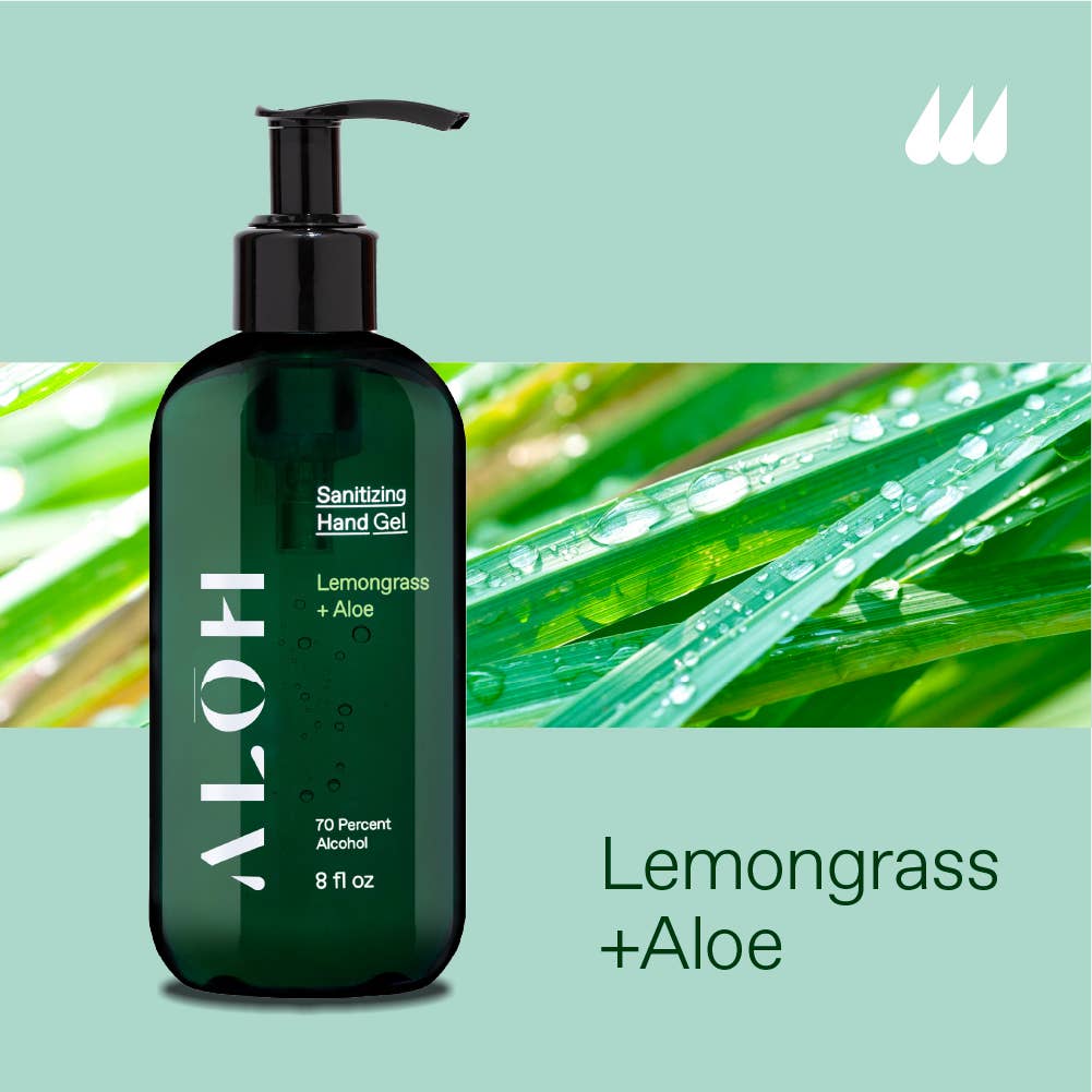 ALŌH - Wholesale Hand Sanitizer - Sanitizing Hand Gel  Lemongrass + Aloe2