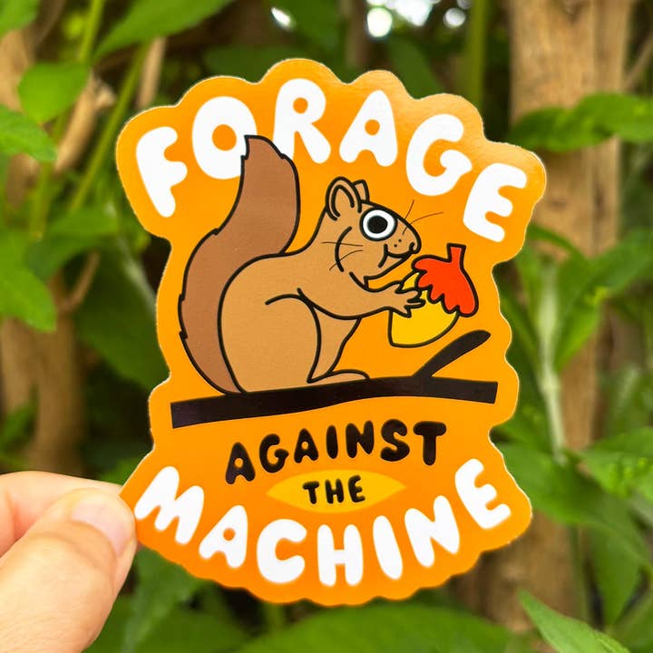 Forage Against The Machine Large Vinyl Sticker for wholesale by hello DODO
