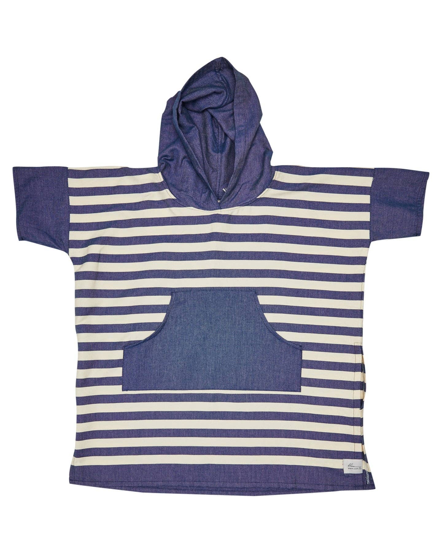 Blem Beach Accessories AU - Vente Serviette poncho - Enfant et bébé - Poncho Enfant à Rayures Bleu Océan7