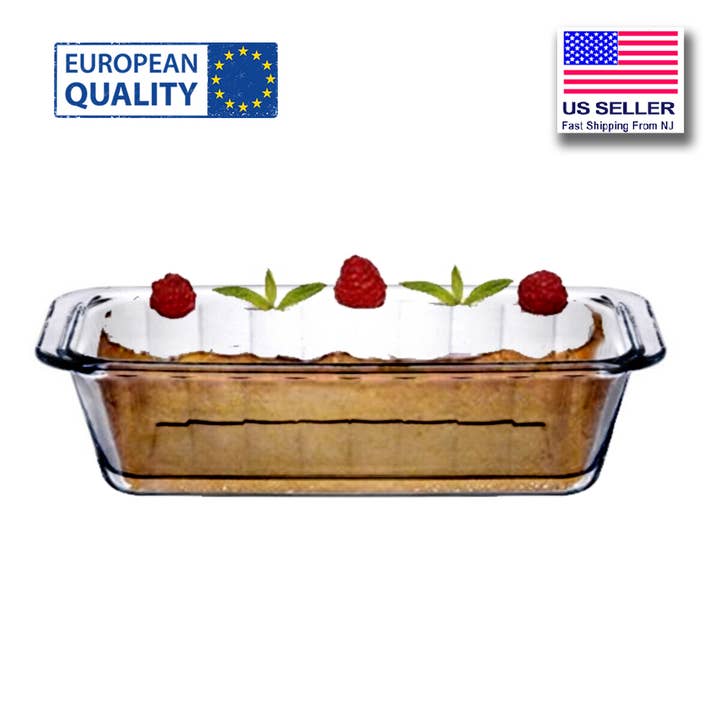 Stylish Glass Cake Mold, Baking Dish, Ovenware, 37.25 Oz for wholesale by Hakan