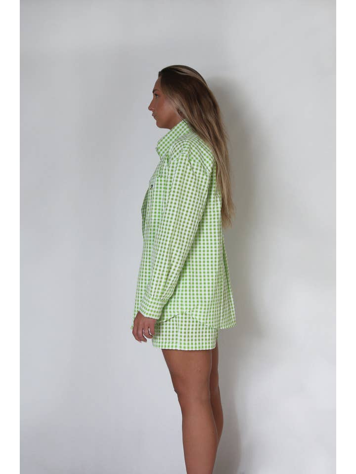 Moist Sweats – wholesale Shorts – Dam – Sheersucker kalsonger - Grön