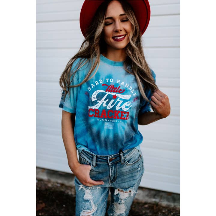 Southern Bliss Co. - Vente T-shirt sérigraphié – femme - Burnout en spirale pétard