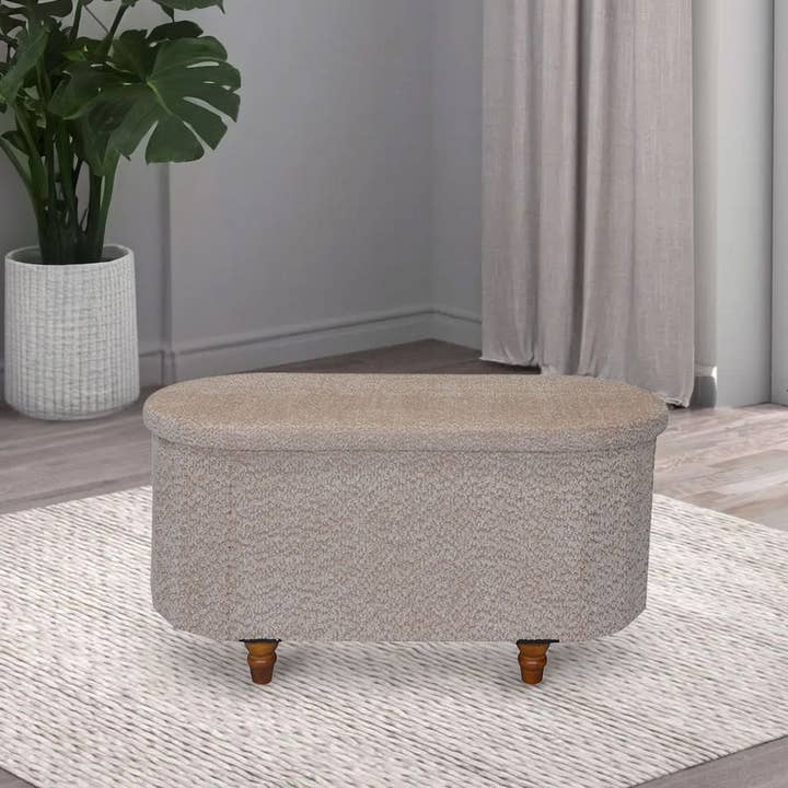 Aria Home – wholesale Ottoman – Esme Ottoman With Boucle Storage Bench10