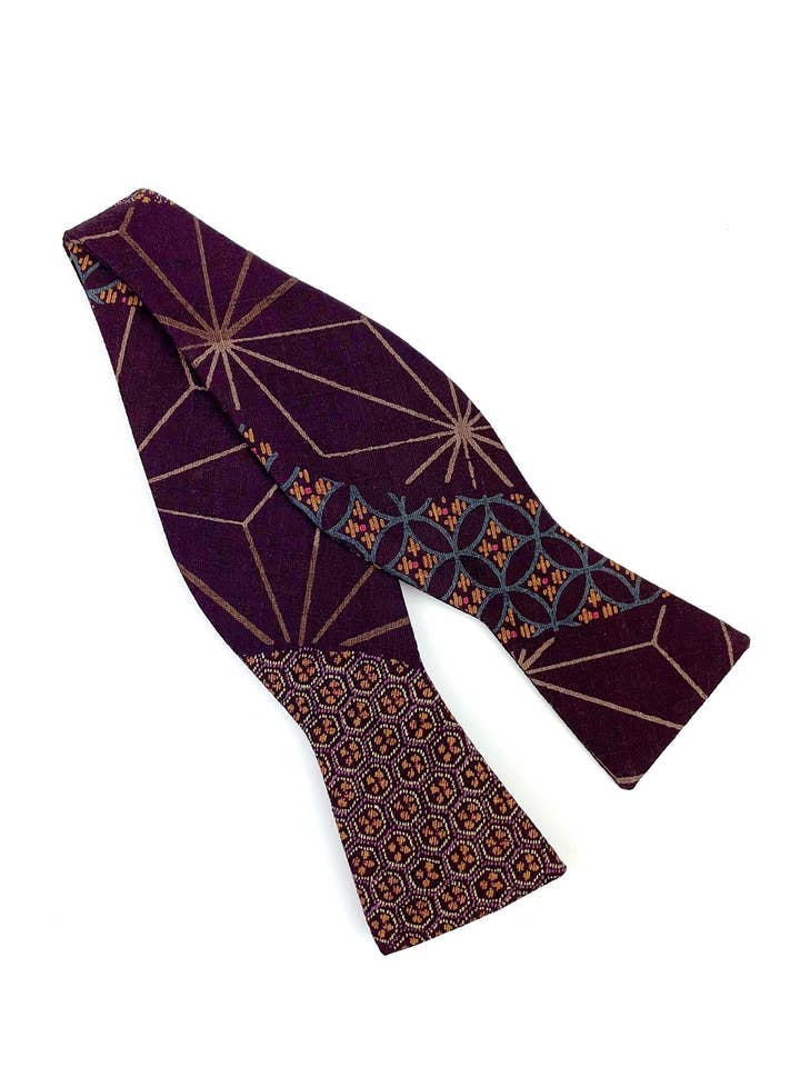 Nœud papillon violet Kikkō Hanabishi pour la vente par Olaf Olsson