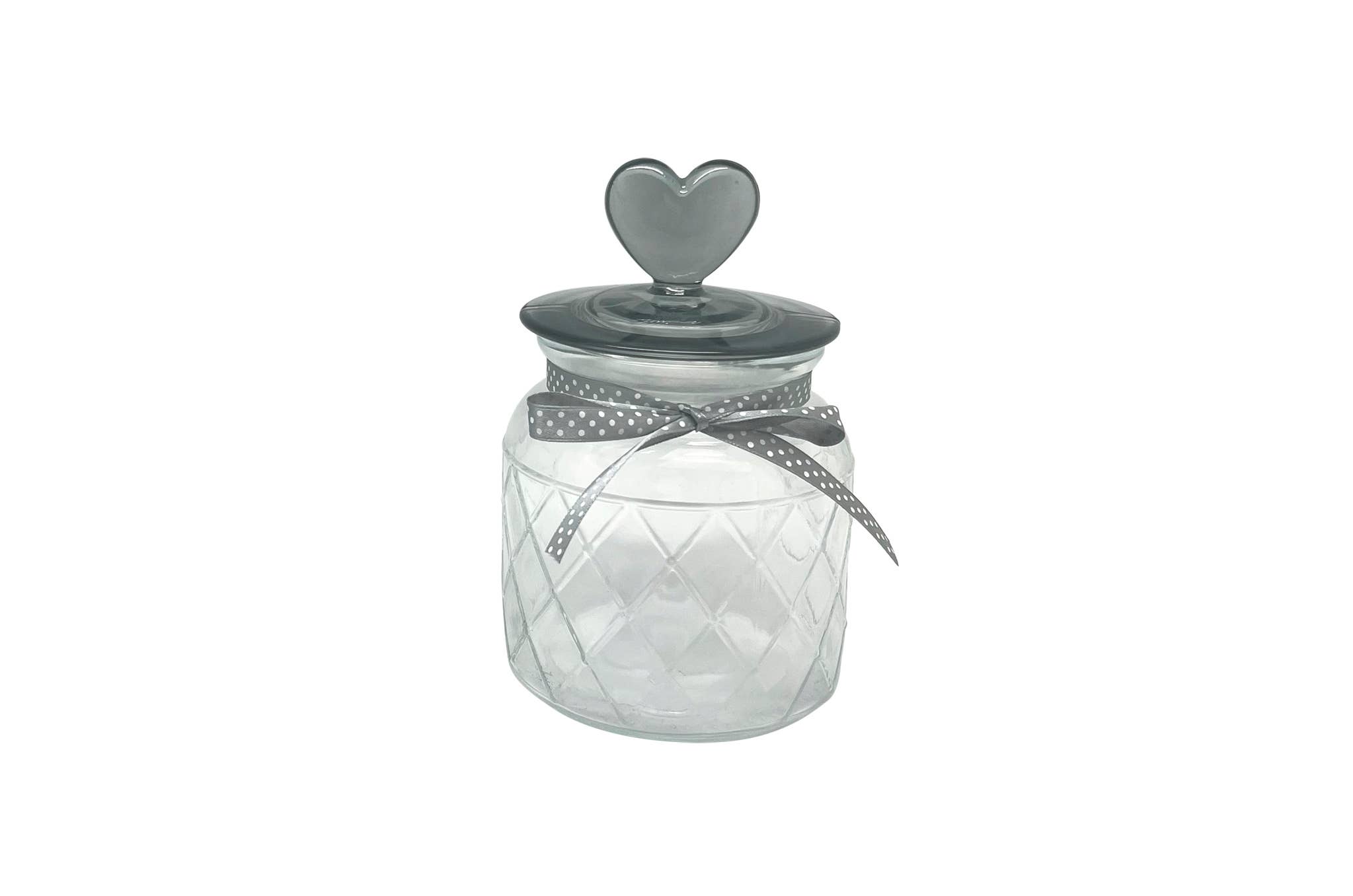 CP INTERNATIONAL - Wholesale Apothecary jar - Candy Box + Heart Lid + Small Ribbon0