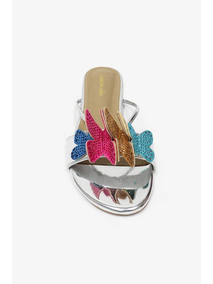 Lemonade Shoes - Wholesale Sandals - Women's - SABETHA - Sandals w/ Sparkling Butterfly Embellishment13