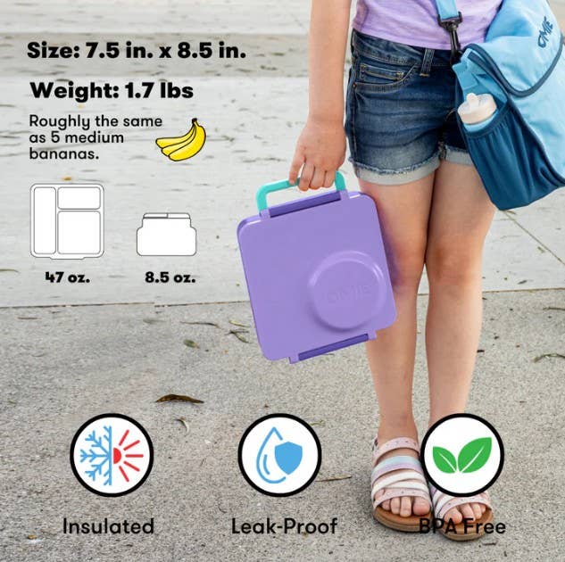 OmieLife – wholesale Lunch bag/box – Kids – OmieBox: NEW COLORS 5-Color Kit9