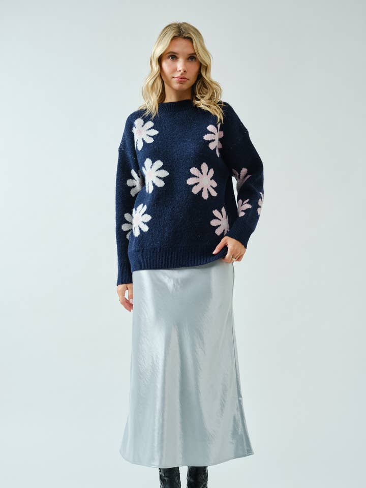 SA00135S - Satin Midi Skirt for wholesale by SPICE ALLEY