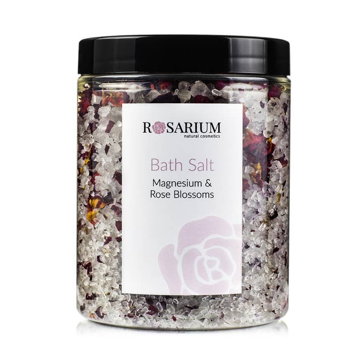 Sales de baño de magnesio y pétalos de rosa para venta al por mayor de ROSARIUM cosmetics
