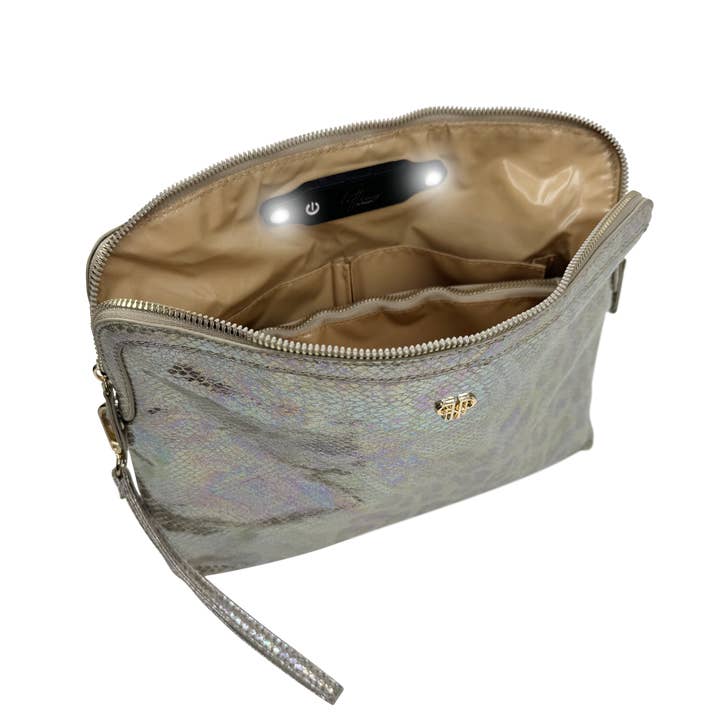 PurseN (new) - Wholesale Make-up tas/toilettas - NIEUW Bijgewerkte Litt Make-up Tas - Glimmer Luipaard