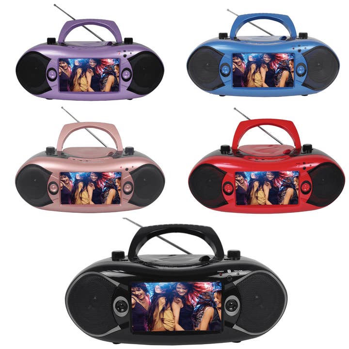 Emerson 7" BT DVD Boombox w AMFM Radio & Digital TV for wholesale by JupiterGear Home