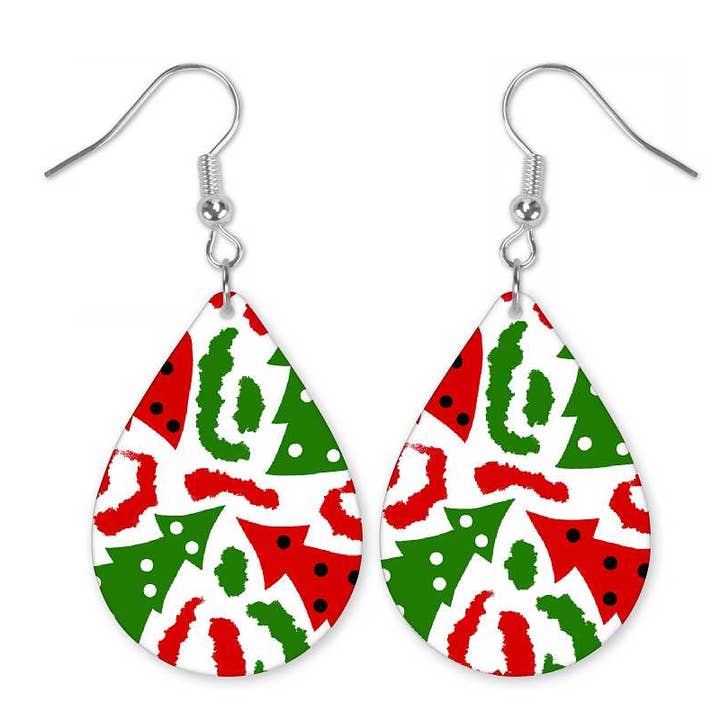 Pendientes abstractos de Navidad para venta al por mayor de JAC Wholesale