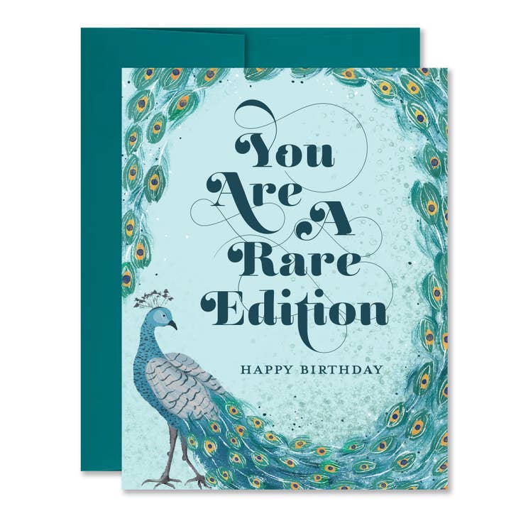 Carte de vœux d'anniversaire Orgueil et Préjugés Édition Paon pour la vente par Jones Street Press