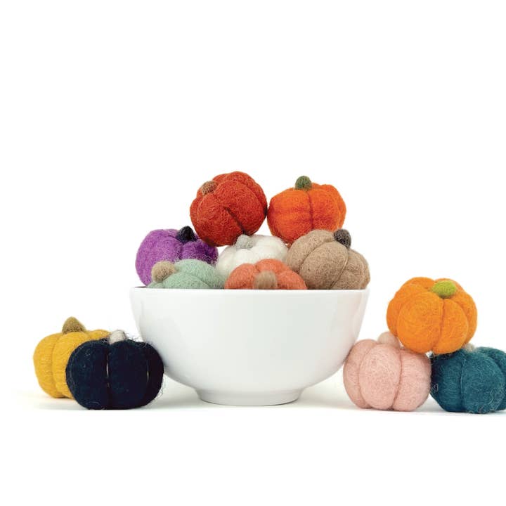 Sheep Farm Felt - Vente Décorations de table - Felt Pumpkins | Mélangez et associez votre potiron1