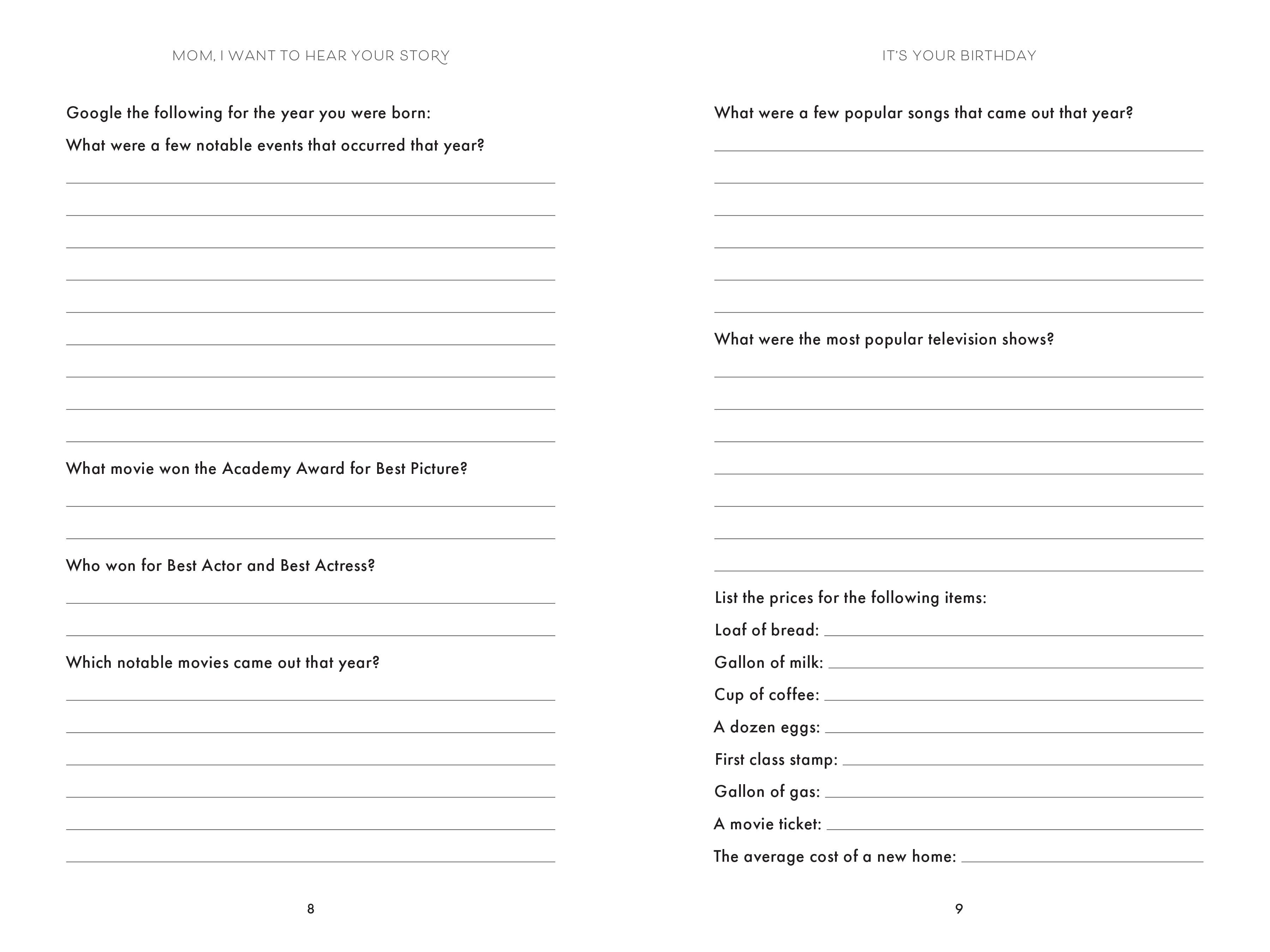 Sourcebooks - Wholesale Biography & Memoir - Mom, I Want to Hear Your Story (Expanded Edition)2