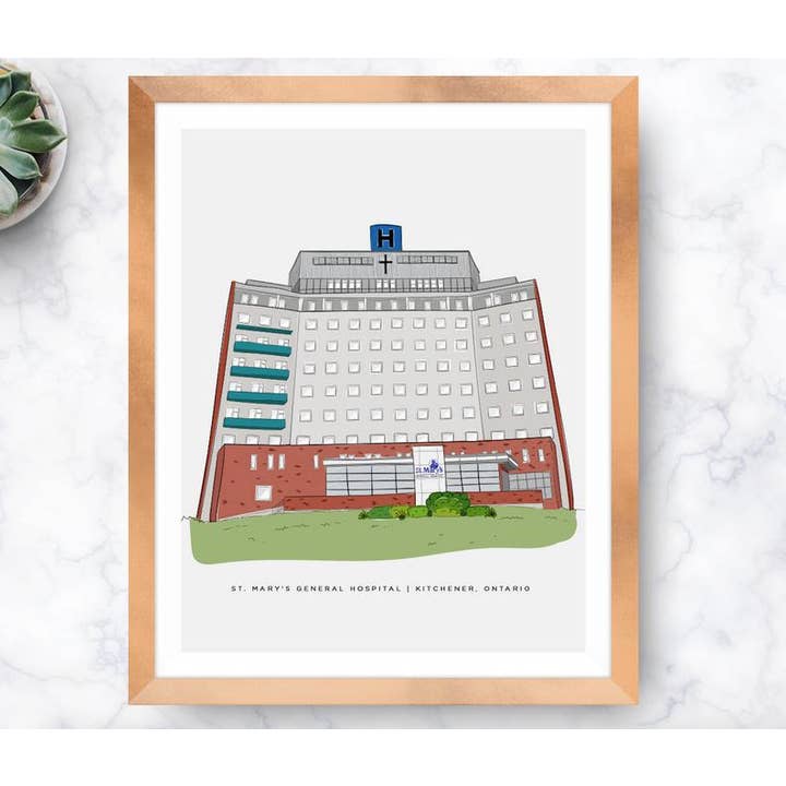 St Mary's Hospital Kitchener Waterloo punto di riferimento per la vendita all'ingrosso da parte di Made By Maggie