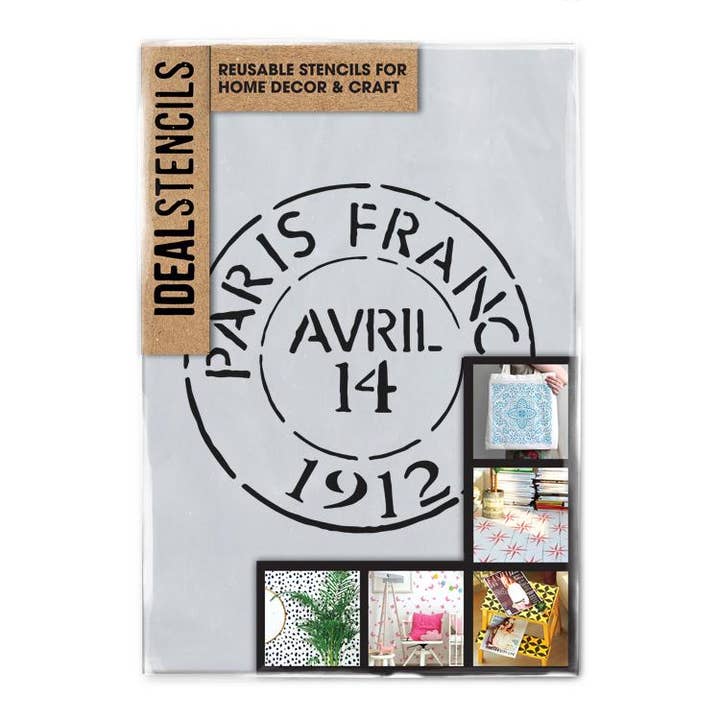 Stencil parigino Post Mark per la vendita all'ingrosso da parte di Ideal Stencils
