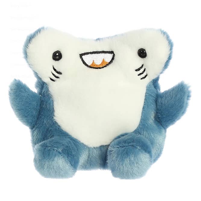 5" Plush Hammerhead Shark Palm Pal Stuffed Animal for wholesale by The Honey Den