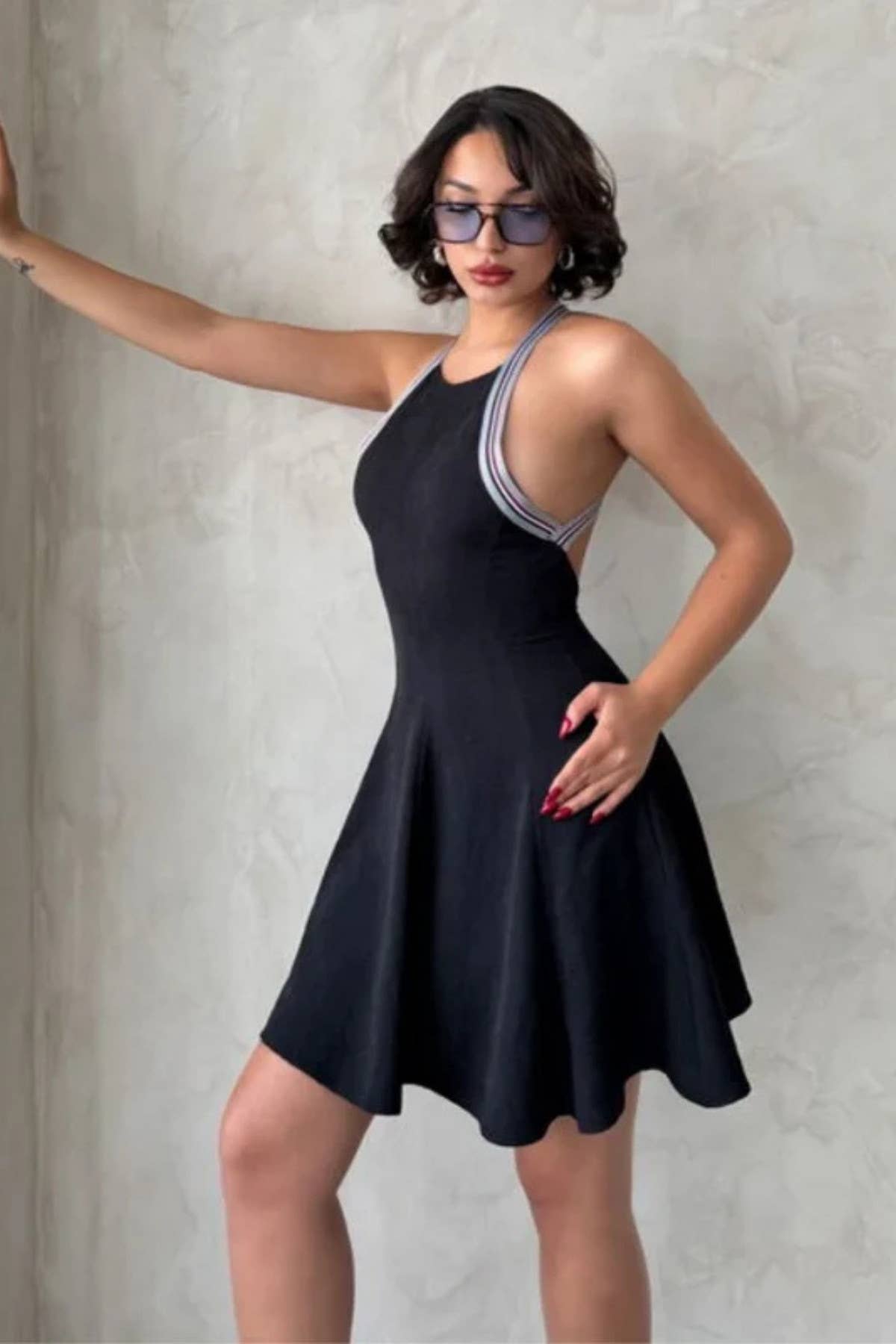 My 9Teen - Wholesale Athletic Dress - Women's - Athletic Crossed Back Dress6