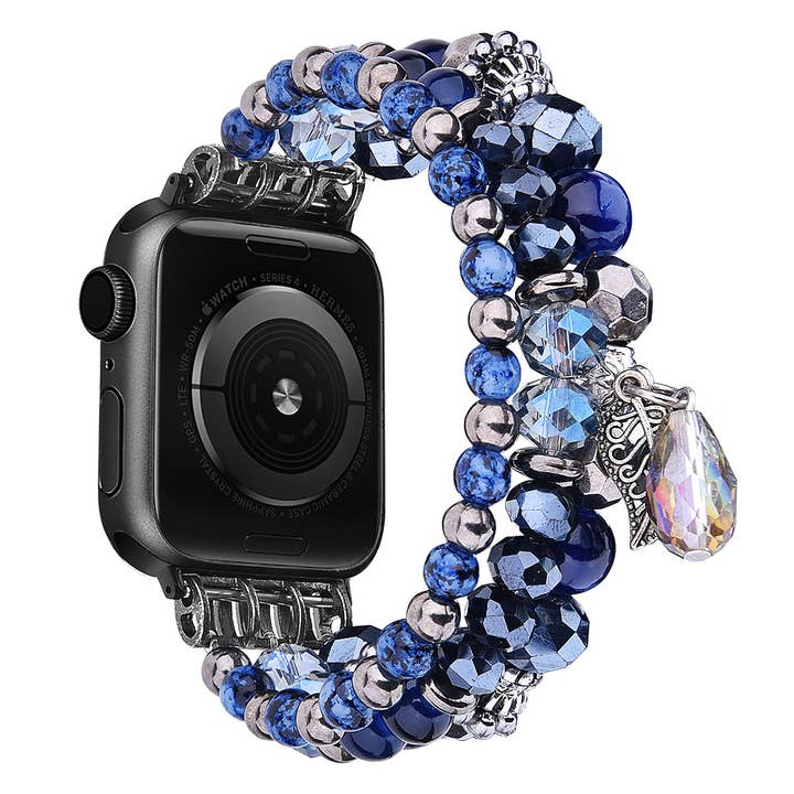 ShopTrendsNow - Wholesale Watch band/strap – Women's - Beaded Apple Watch Elastic Bracelet Band20