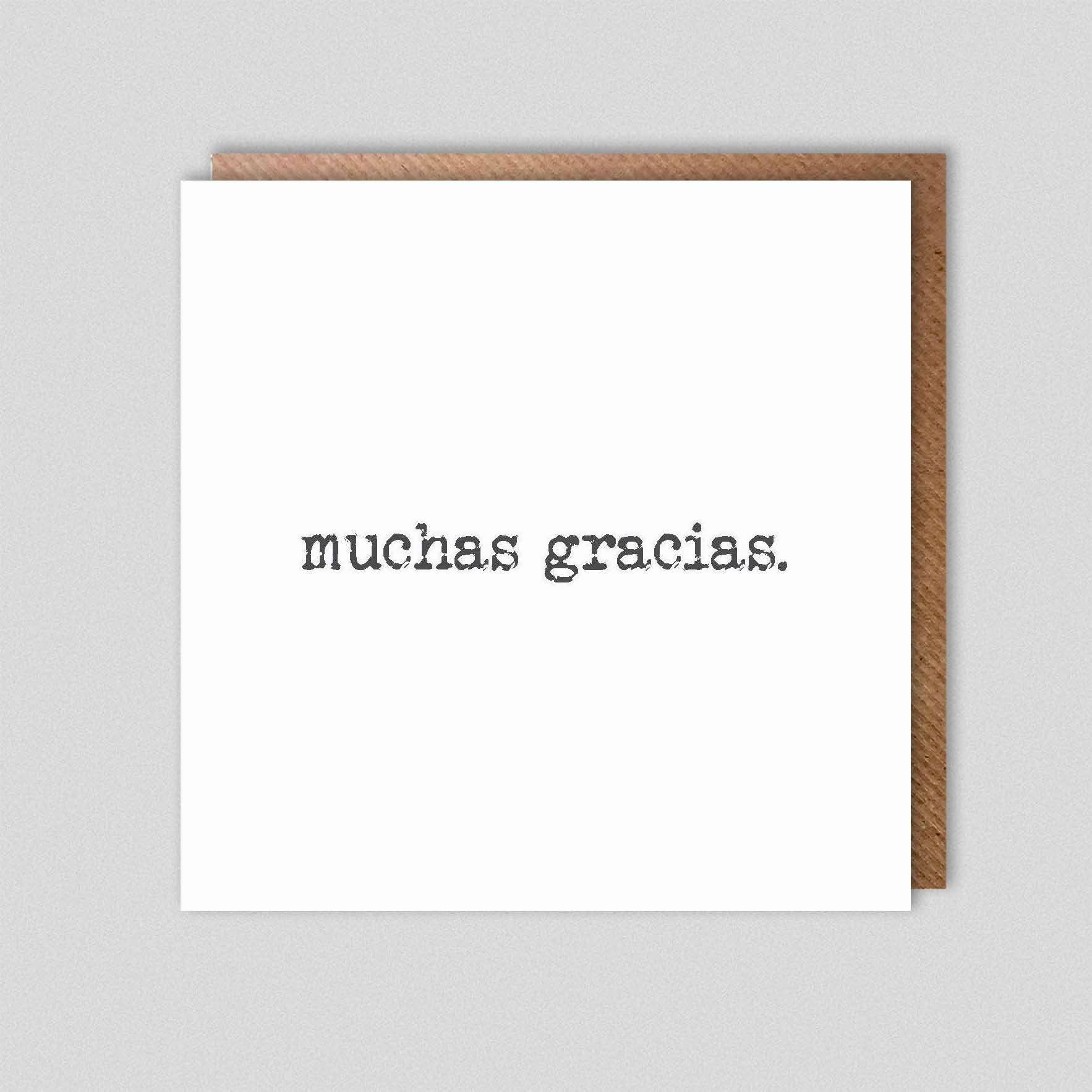 Dolly & Doug – wholesale Thank you card – muchas gracias.0