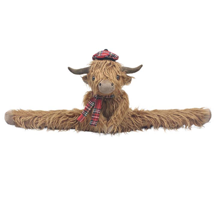 Highland Cow Draught Excluder Tartan for wholesale by Joe Davies